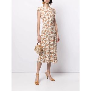 Reformation fauna button midi dress size 2